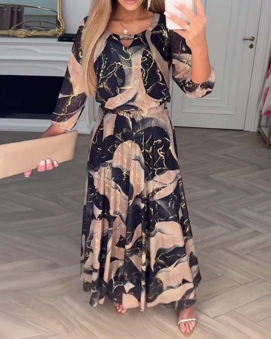 Camille™ | Robe imprimée en chiffon