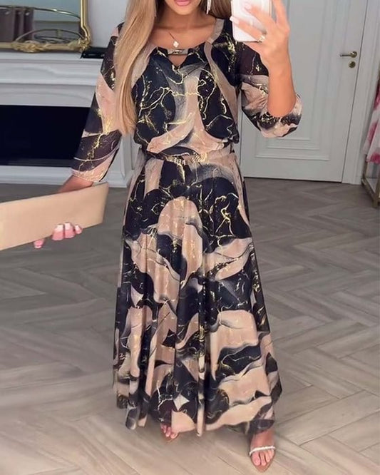 Camille™ | Robe imprimée en chiffon