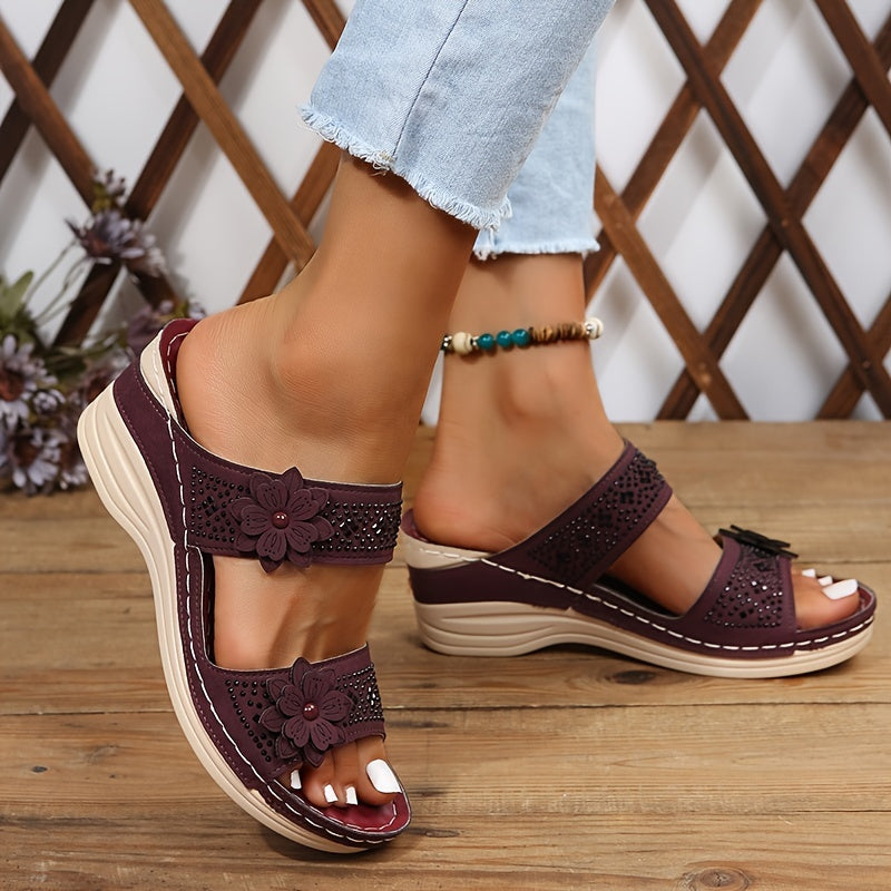 Helga™ | Sandales confort compensées