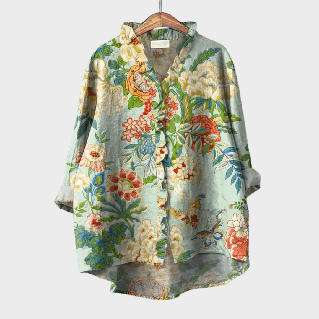 Perrine™ | Blouse florale romantique