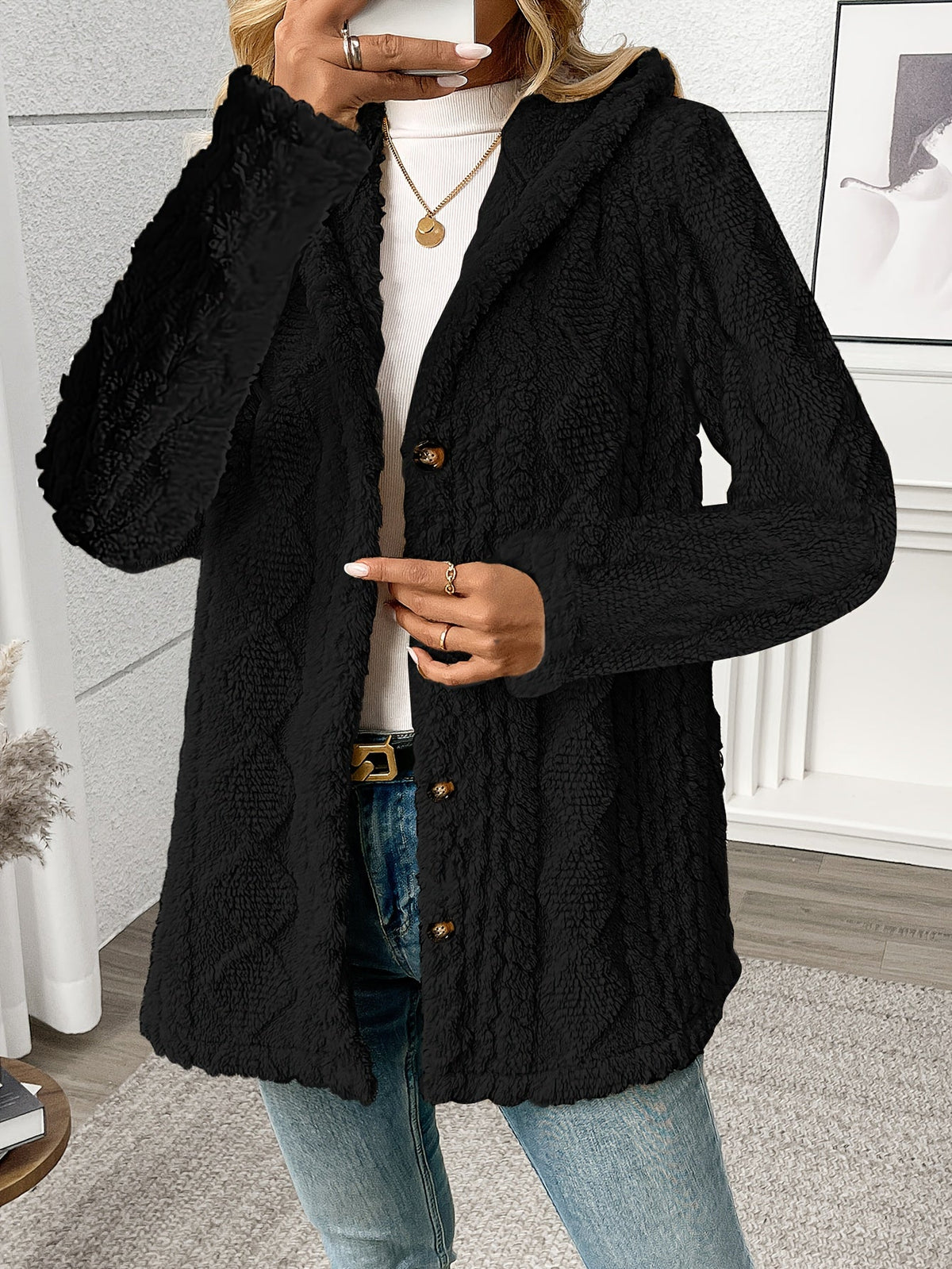 Sloane | Veste texturée à capuche