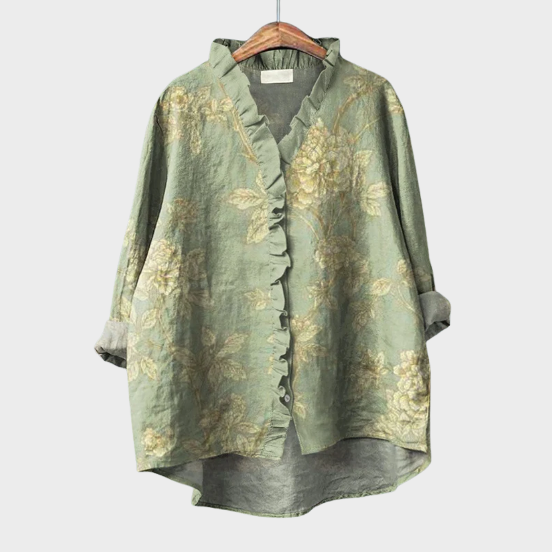 Léontine™ | Blouse volants raffinée