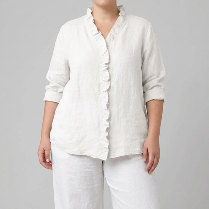 Eline™ | Blouse en lin élégante d’été