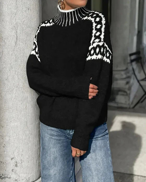 Heidi™ | Pull douillet en maille à motifs