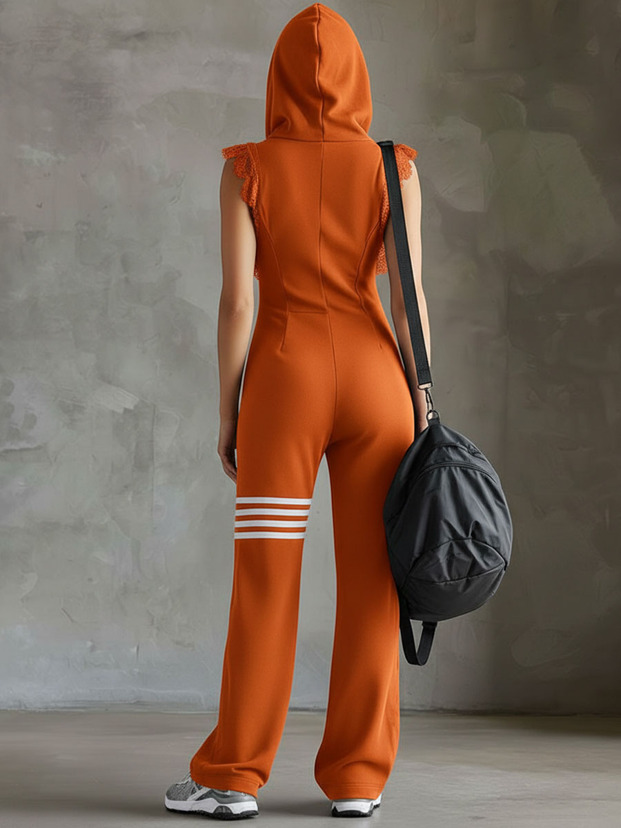 Giada™ | Combinaison sporty rétro à capuche