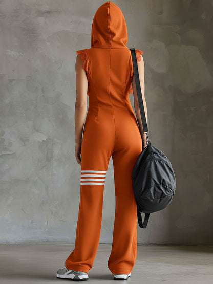 Giada™ | Combinaison sporty rétro à capuche