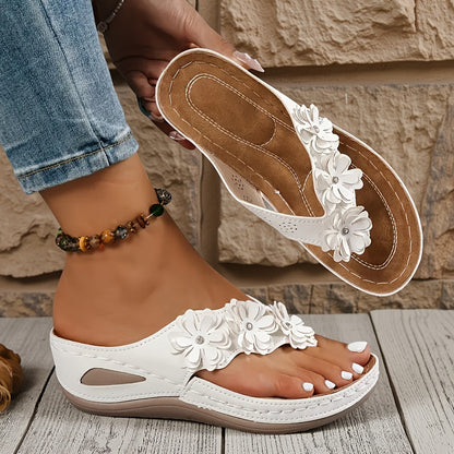 Irmgard™ | Sandales confort fleuries