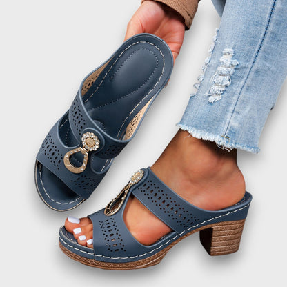 Elvanna™ | Chaussures d’été à talon bloc