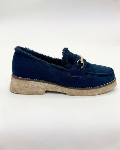 Zélina™ | Mocassins en fourrure avec boucle