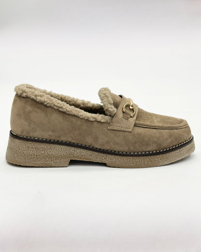 Zélina™ | Mocassins en fourrure avec boucle