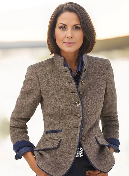 Mariska | Manteau d'hiver en laine, élégant et chaud