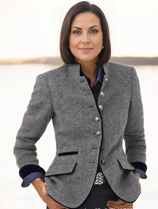 Mariska | Manteau d'hiver en laine, élégant et chaud