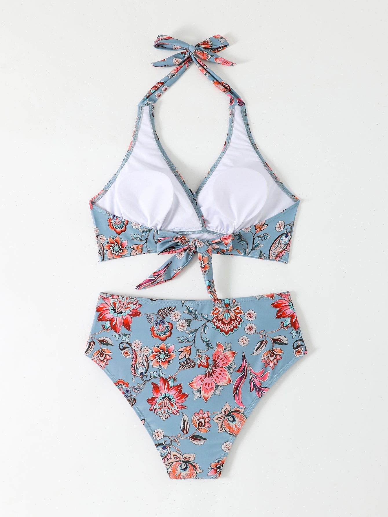 RIMINI™ | BIKINI HALTER À VOLANTS TAILLE HAUTE
