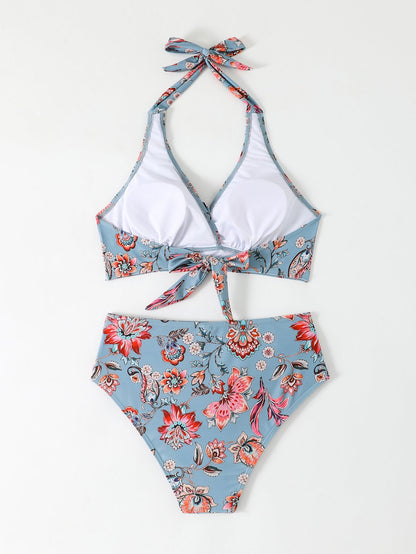 RIMINI™ | BIKINI HALTER À VOLANTS TAILLE HAUTE