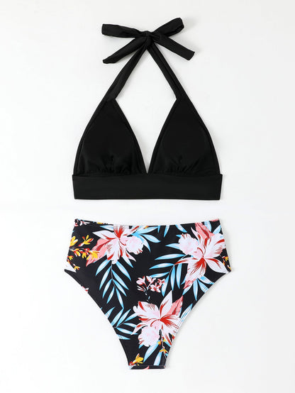 RIMINI™ | BIKINI HALTER À VOLANTS TAILLE HAUTE