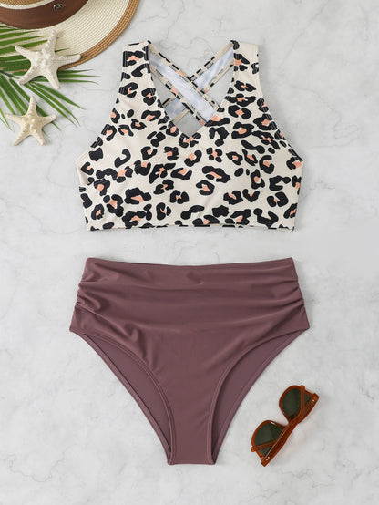 RIMINI™ | BIKINI HALTER À VOLANTS TAILLE HAUTE