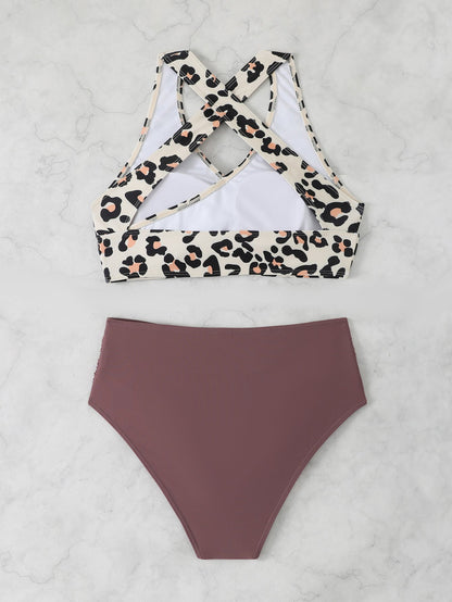 RIMINI™ | BIKINI HALTER À VOLANTS TAILLE HAUTE