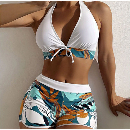 SHERIFANE™ | ENSEMBLE HALTER + SHORT TAILLE HAUTE