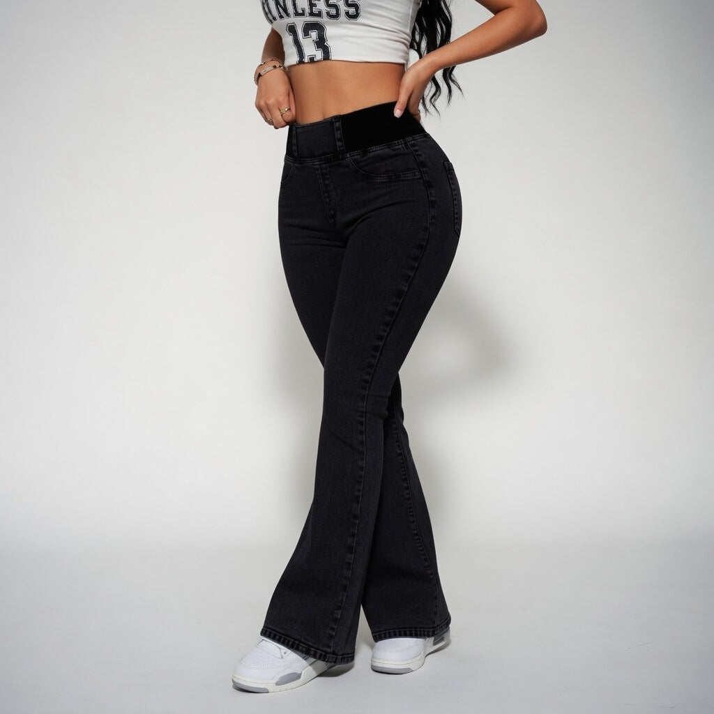 Véryliane™ | Jean flare taille haute