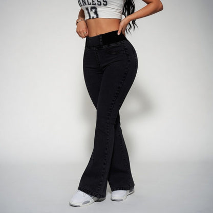Véryliane™ | Jean flare taille haute