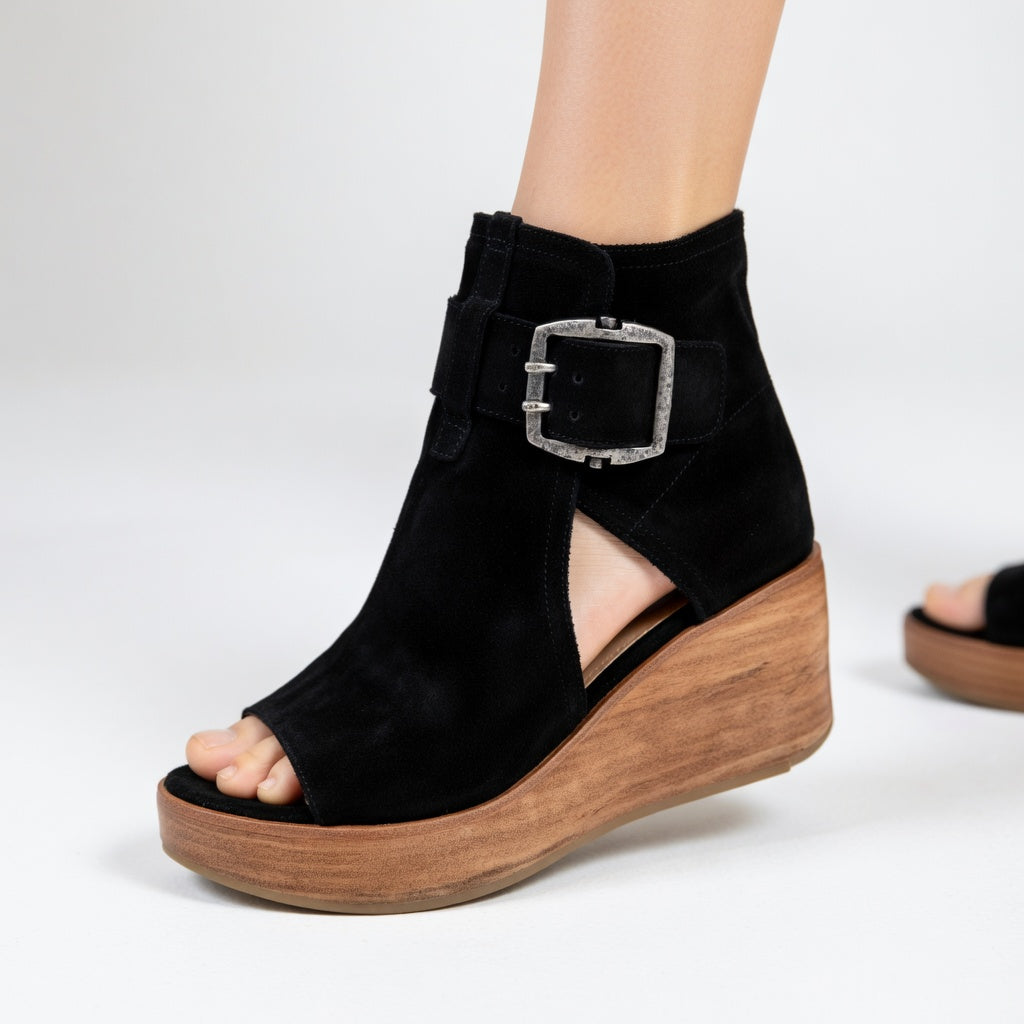 Orélisse™ | Bottines compensées ouvertes