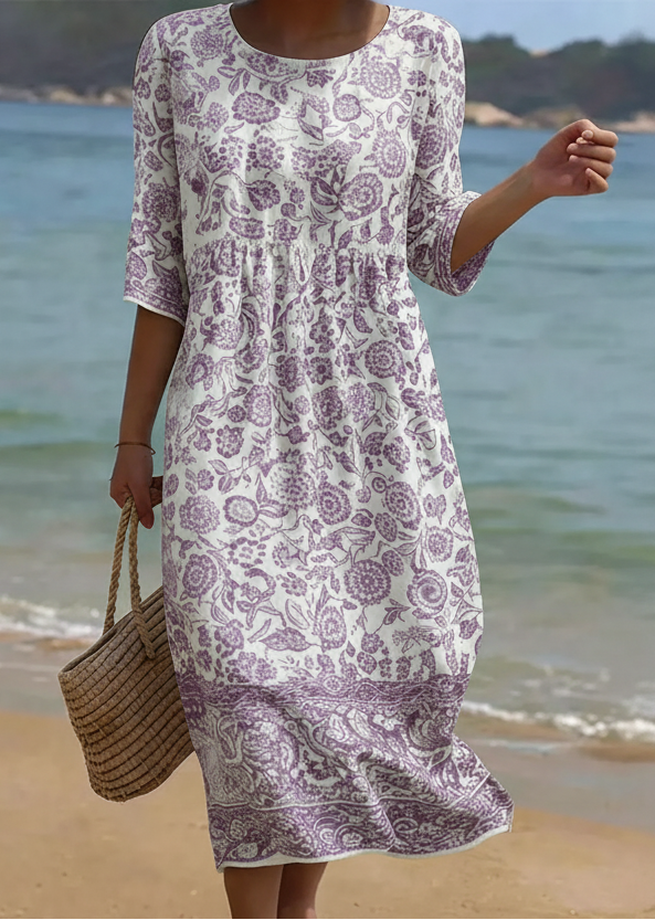 Jovienne™ | Robe maxi fleurie élégante