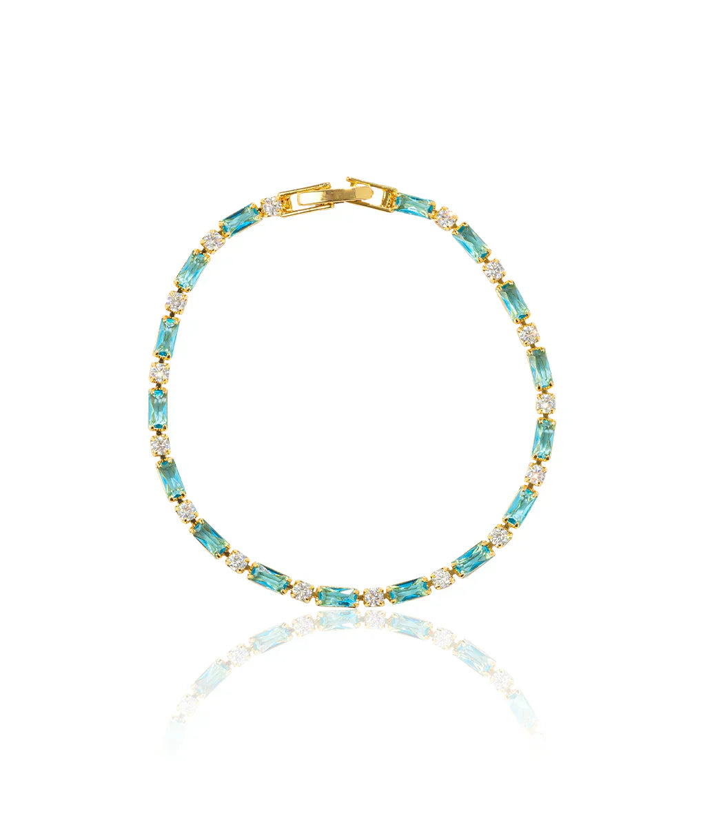 Naïm™ | Bracelet en turquoise naturelle et or