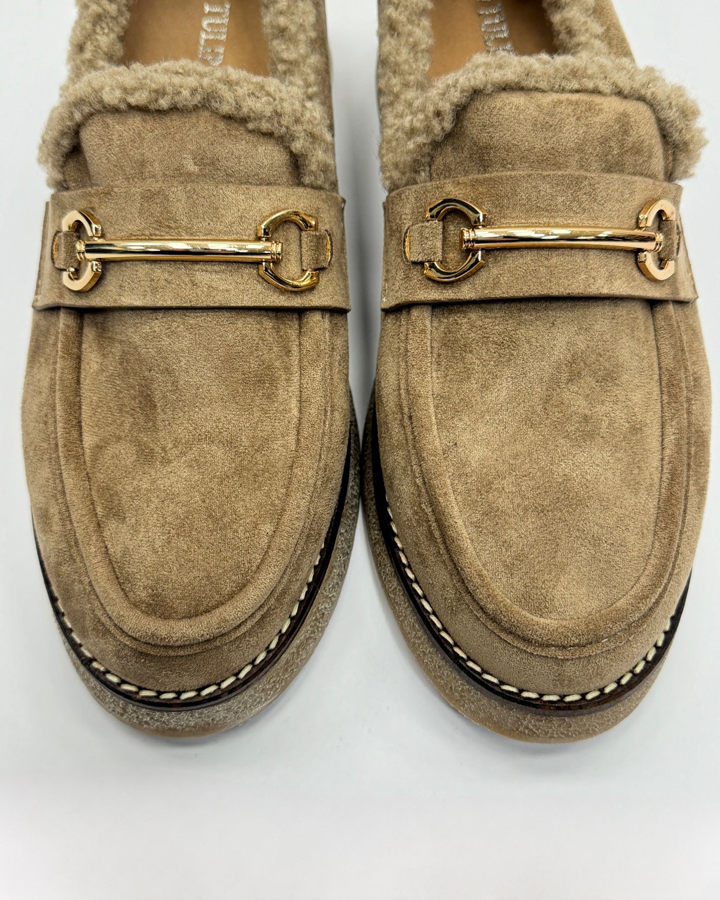 Zélina™ | Mocassins en fourrure avec boucle