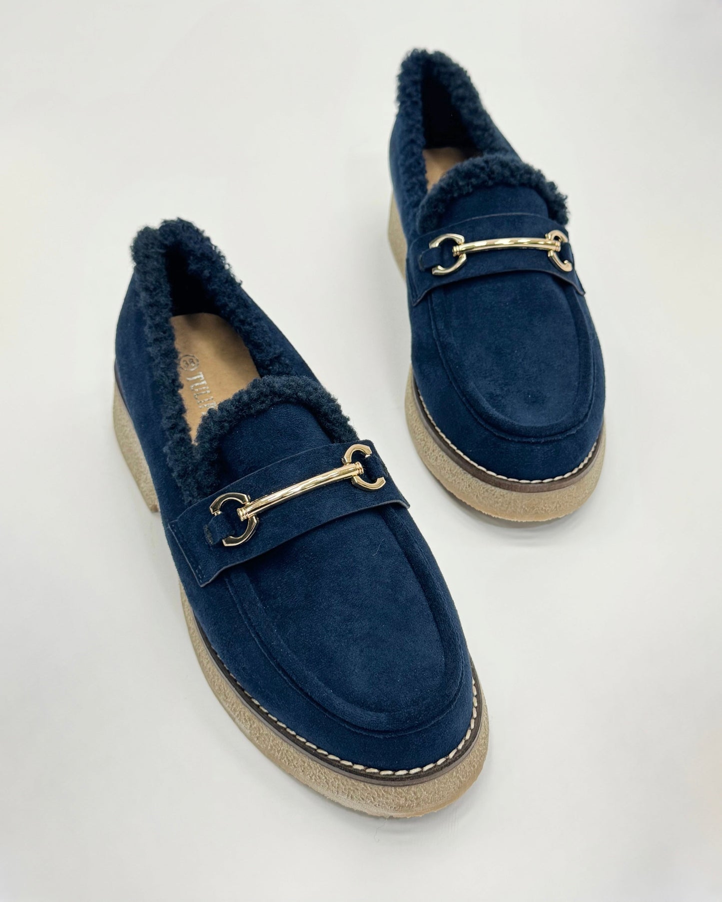 Zélina™ | Mocassins en fourrure avec boucle
