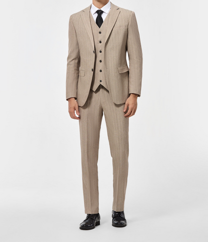 Noah beige™ | Costume trois pièces