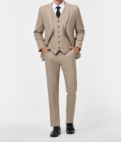 Lukas beige™ | Costume trois pièces