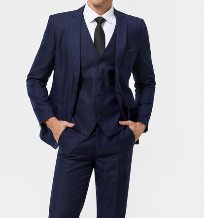 Louis™ | Costume trois pièces à carreaux