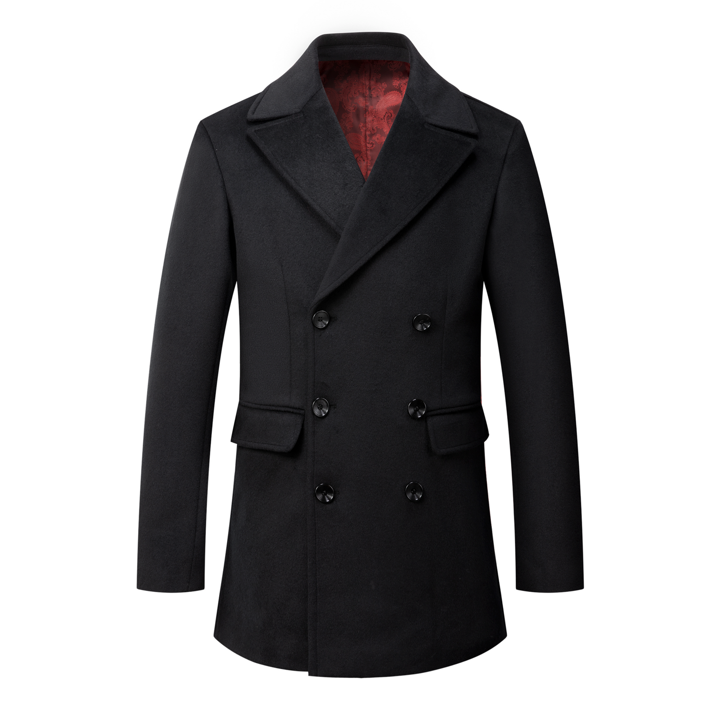 Tim™ | Manteau signature à doublure rouge
