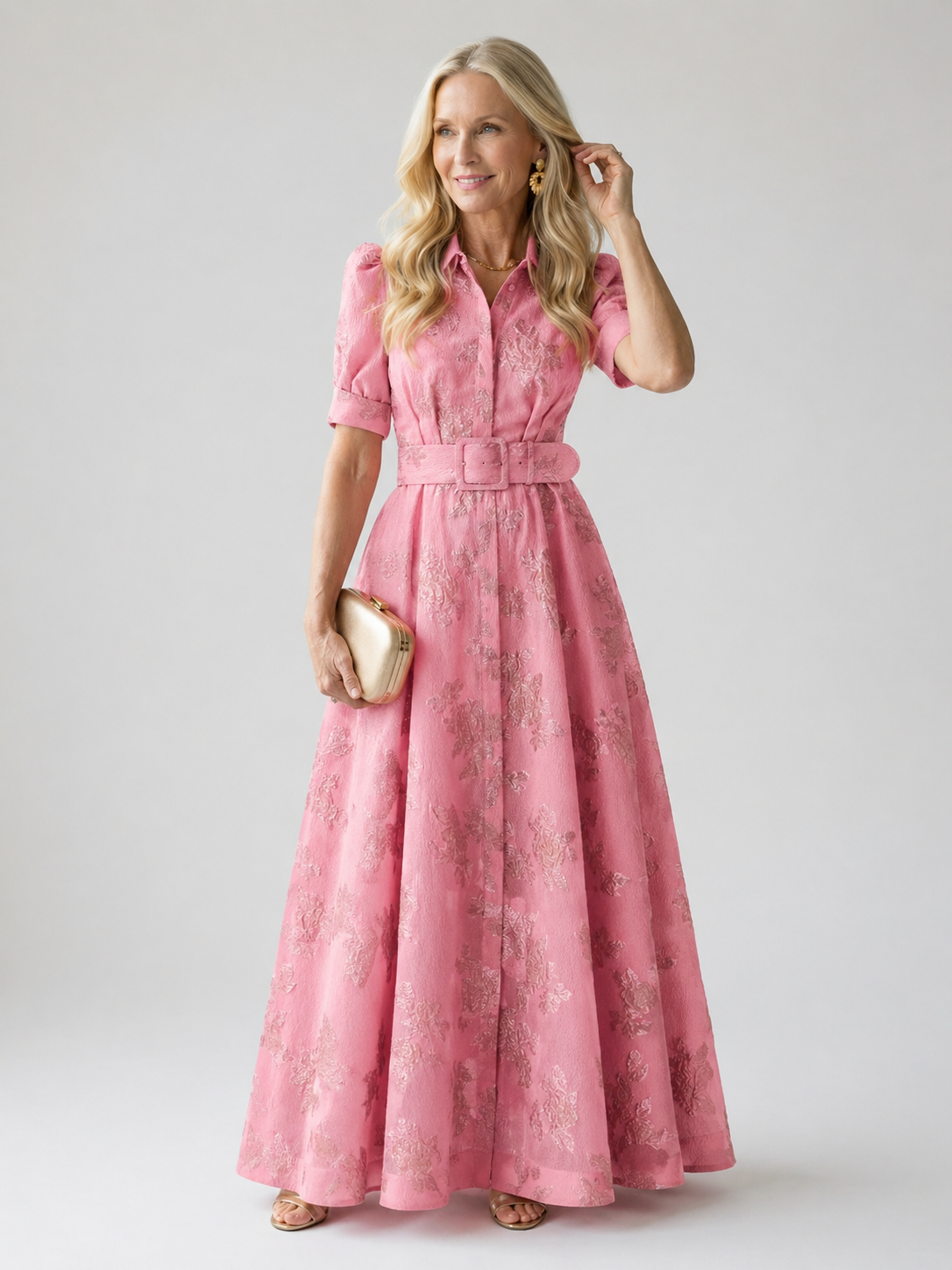 Livia™ | Robe maxi ceinturée fleurie