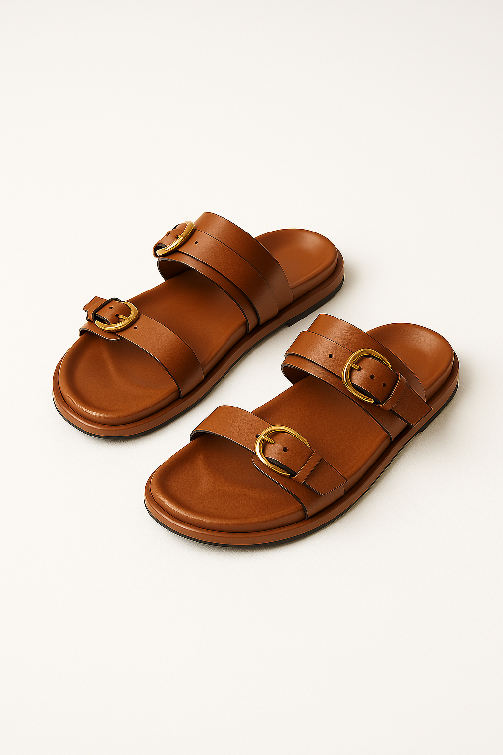 SALOUA™ | SANDALES EN CUIR À BOUCLE
