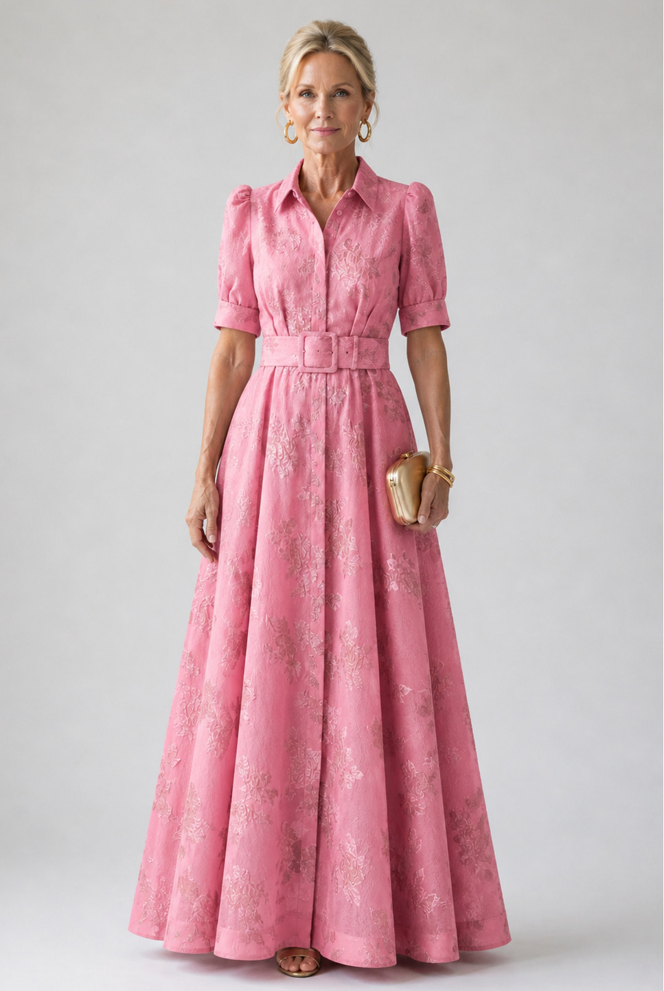 Livia™ | Robe maxi ceinturée fleurie
