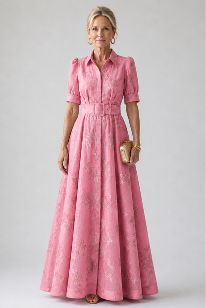 Livia™ | Robe maxi ceinturée fleurie