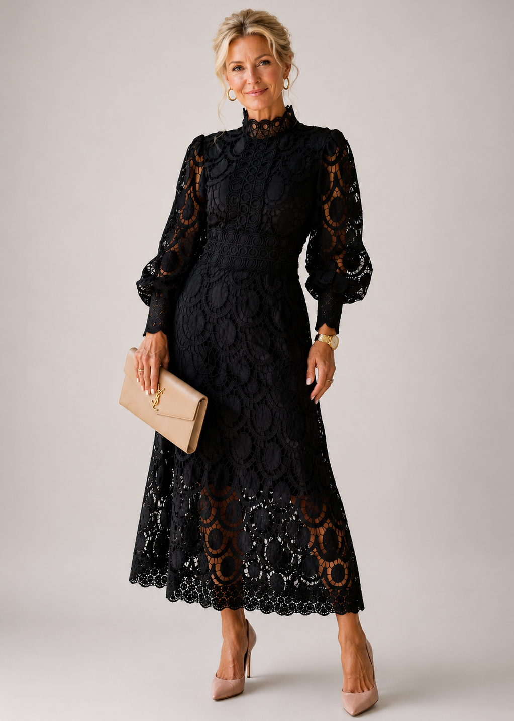ELOAH™ | ROBE MIDI EN DENTELLE