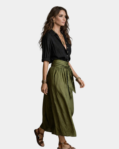 Estrella™ | Jupe Midi + Hemise Noire Offerte