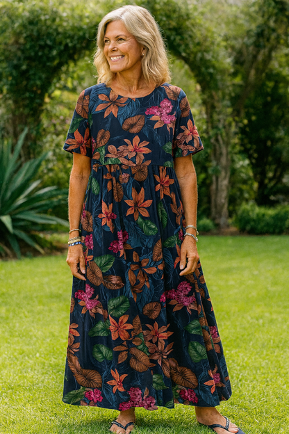Anika | Luftiges Blumen-Maxikleid – Wo Komfort auf Selbstvertrauen trifft (S-5XL)
