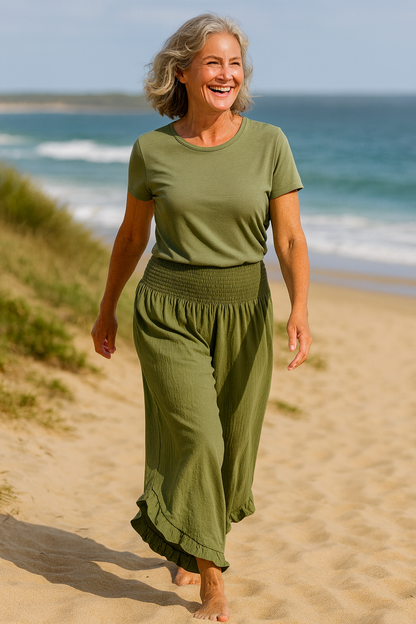 Yvette™ | Hose aus Baumwoll-Leinen-Mix