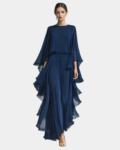 Coraline™ | Ensemble élégant en chiffon à volants