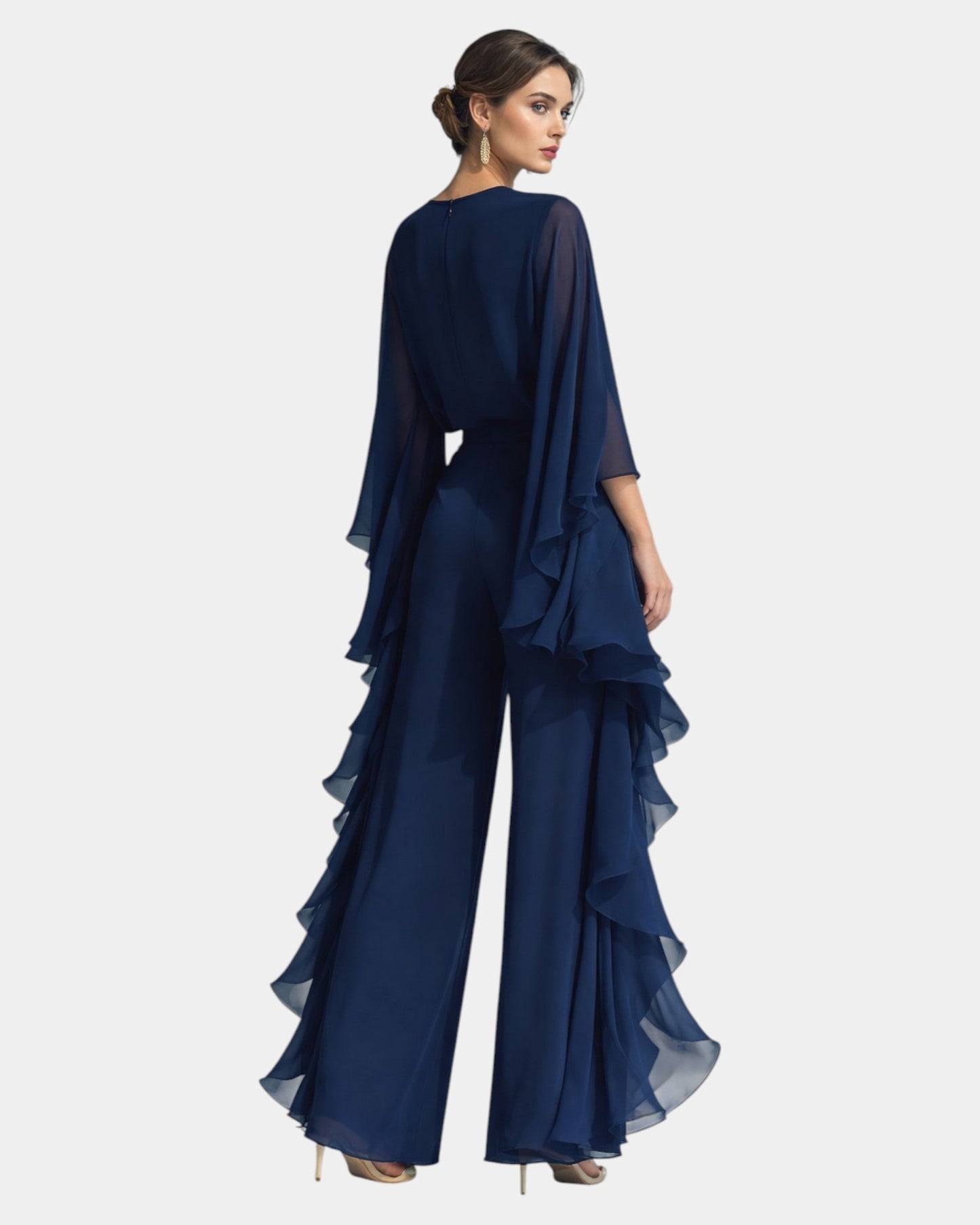 Coraline™ | Ensemble élégant en chiffon à volants