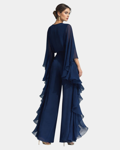 Coraline™ | Ensemble élégant en chiffon à volants