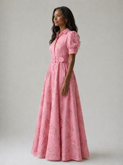Livia™ | Robe maxi ceinturée fleurie