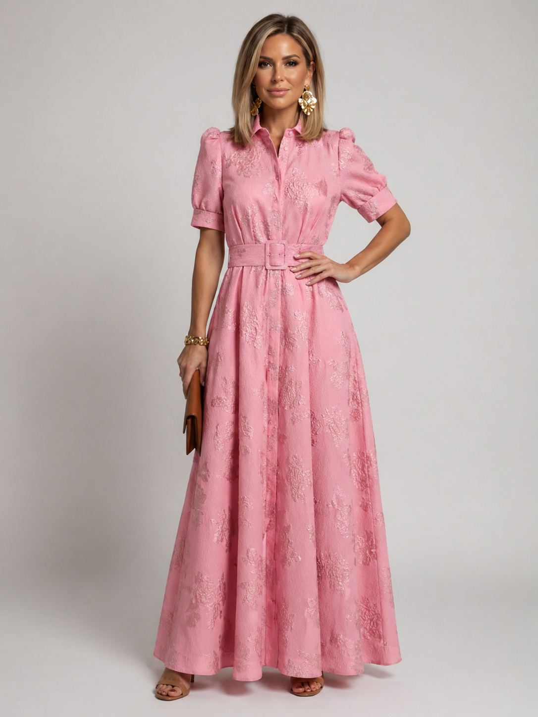 Livia™ | Robe maxi ceinturée fleurie