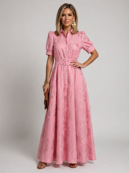 Livia™ | Robe maxi ceinturée fleurie