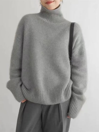 Isabella - pull en cachemire à col roulé