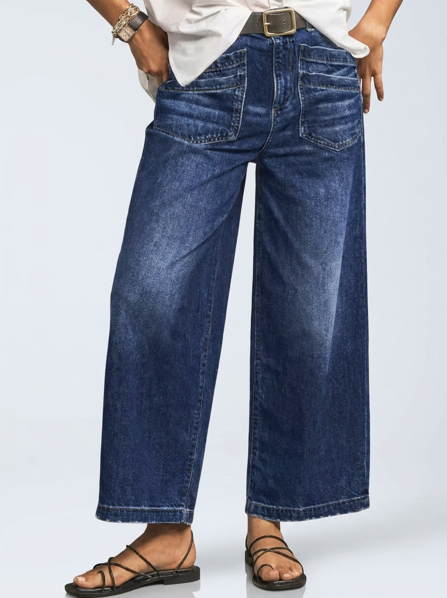 Loubna™ | Jeans taille haute évasé