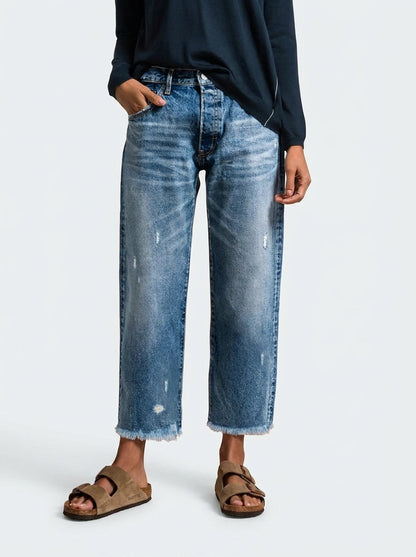 Amirah™ | Jeans droits courts rétro
